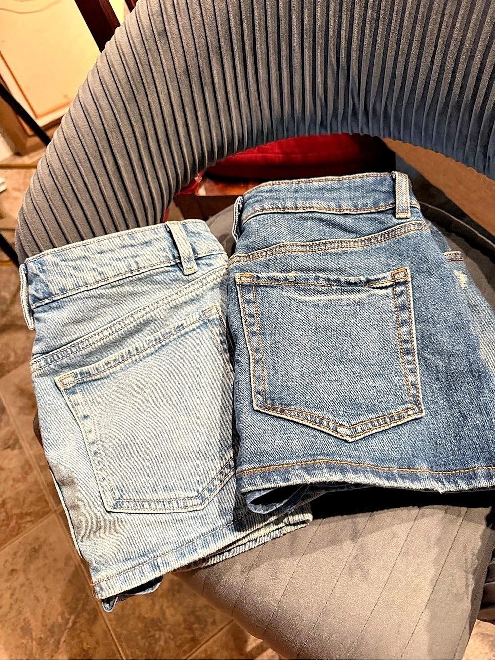 2 pairs of Garage Women's Denim Jean Skorts in Blue! 💙 🩵